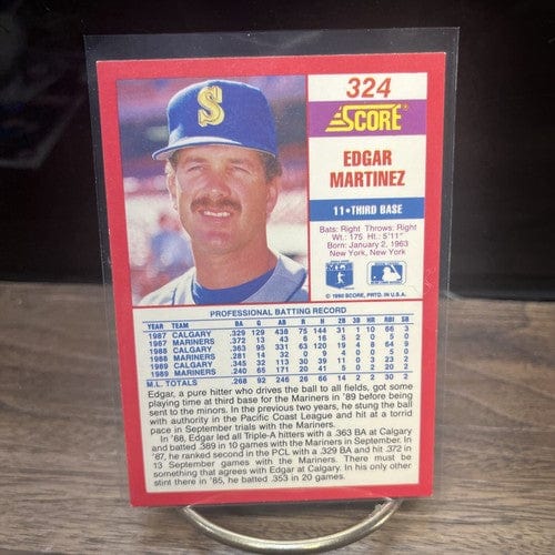 1990 Score Edgar Martinez #324 HOF