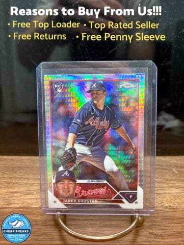 2023 Topps Chrome Update RC JARED SHUSTER Prism Refractor USC18 Atlant