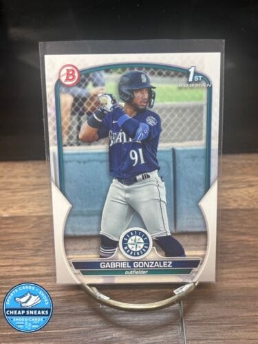 Gabriel Gonzalez 1st Rookie Card 2023 Bowman Prospects BP-133 Seattle