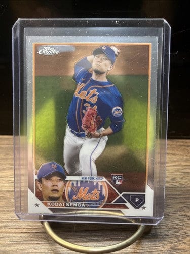 Kodai Senga (RC) 2023 Topps Chrome Rookie Baseball Card #217 New York
