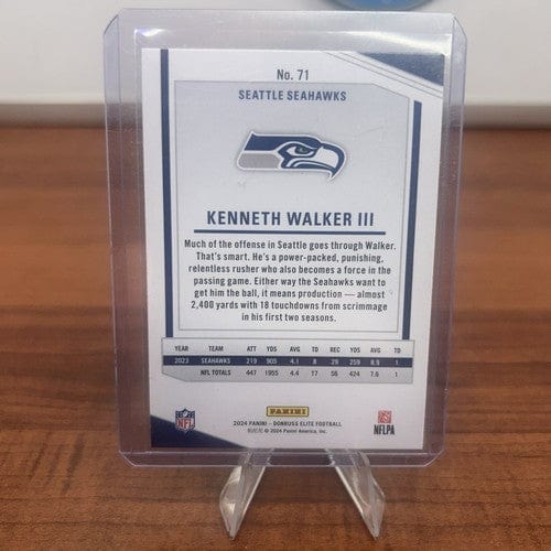 2024 Donruss Elite Kenneth Walker III #71 Green Disco Seahawks