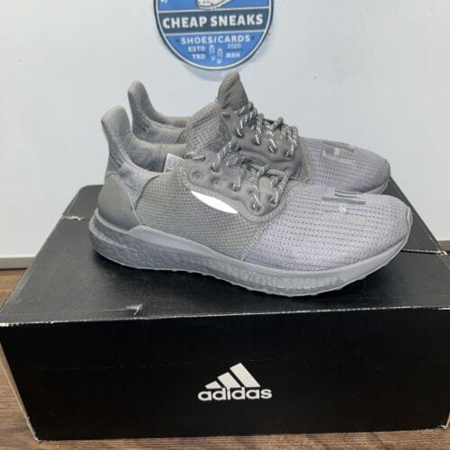 Adidas Ultra Boost x Pharrell Solar Hu Glide, Grey, Mens Size US 5 Or