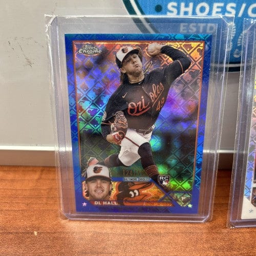 Dl Hall 2023 Topps Chrome Blue Logofractor Lot(2) /150+ Base Logofract