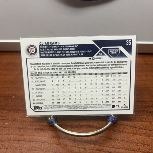 CJ Abrams - 2023 Topps Series 1 - #35 - Future Stars - Nationals
