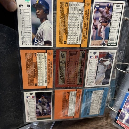 Seattle Mariner 54 Card Lot No Duplicates Years 87-91 All Brands Some