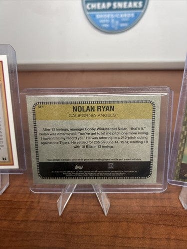 Nolan Ryan 1990 Upper Deck Baseball Heros /1993 Whataburger 3D Card/22
