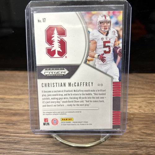 CHRISTIAN McCAFFREY 2020 PRIZM DRAFT PICKS #17 San Francisco 49Ers, S