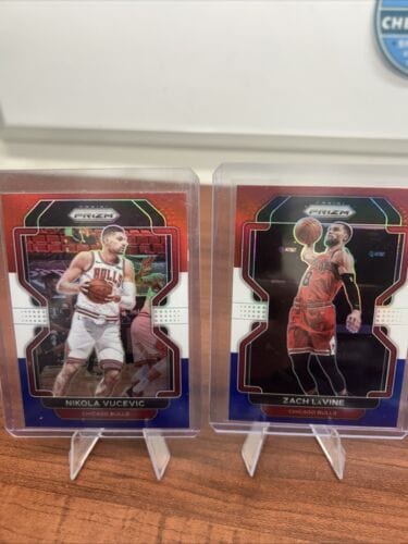 Chicago Bulls 2021-22 Panini Prizm Red White Blue Lot Vucevic, LaVine,