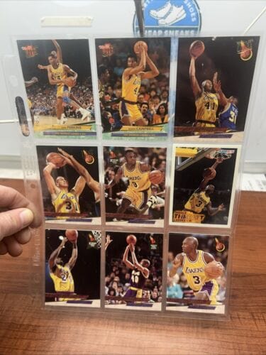 Los Angeles Lakers Team Lot (18) 92-93,93-94 Fleer Ultra Nick Van Exce