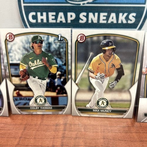 Oakland A’s Lot(6) 2023 Bowman Prospects Colby Thomas +Zack Gelof+4