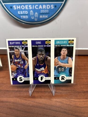 1996 Upper Deck Mini Cards 3 in1 (X4) “12 Mini’s Total” M.Finley