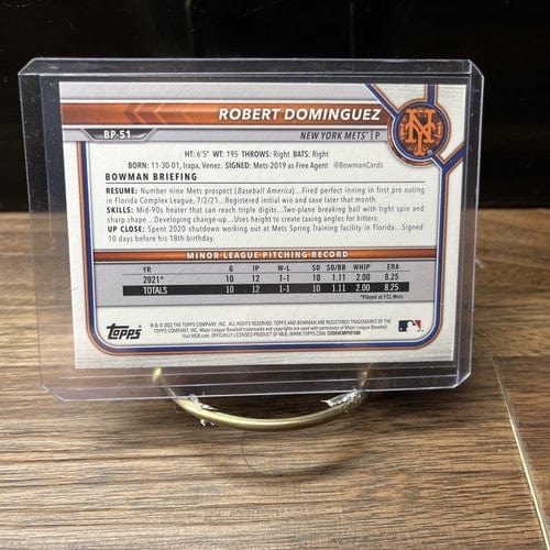 Robert Dominguez 2022 Bowman #BP-51 Bowman 1st Prospects