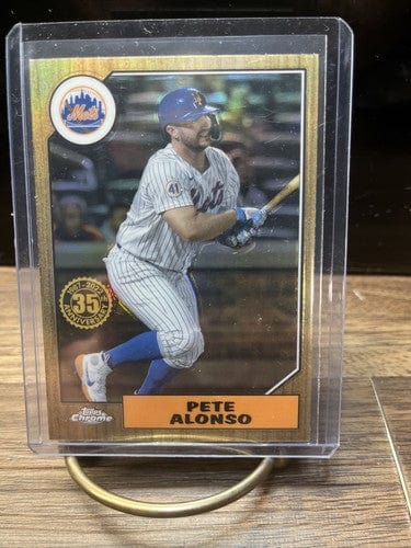 2022 Topps Chrome Pete Alonso 35th Anniversary Insert #87BC-10 New Yor