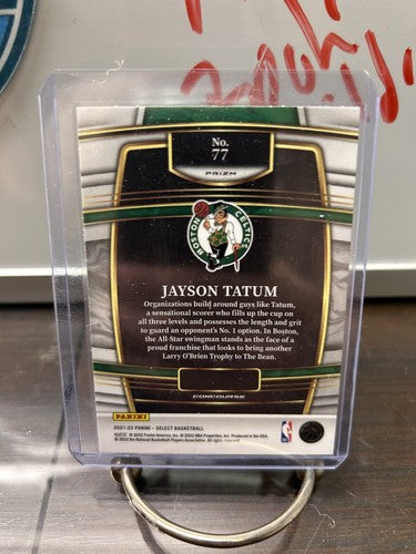 Jayson Tatum 2021-22 Panini Select Basketball #77 BLUE SHIMMER “PRIZ