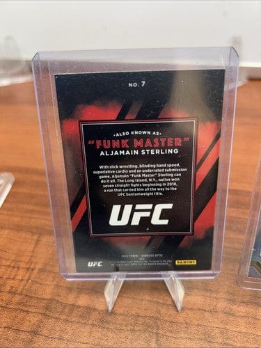 Aljamain Sterling Lot 2022 Panini Donruss Optic UFC Also Known As AKA