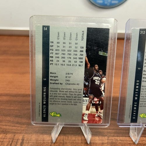 1992 Classic Games Draft Picks Dikembe Mutombo #312 Alonzo Mourning #5