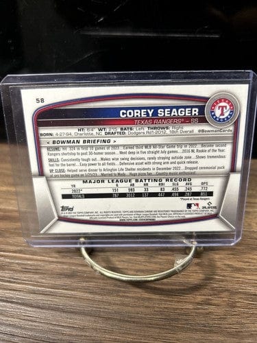 2023 Bowman Chrome - #58 Corey Seager
