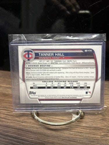 Tanner Hall 2023 Bowman Draft 1st Sky Blue Border Paper 309/499 Minnes
