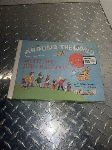 Vintage Kids Book Lot(2)Gilbert Beers Magic Merry-Go-Round, Red Balloo