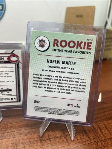 Cincinnati Reds 2024 Bowman Chrome ROY-4 Noelvi Marte, Cam Collier #BC