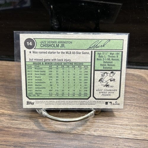 2023 Topps Heritage Jazz Chisholm Jr. Miami Marlins #14