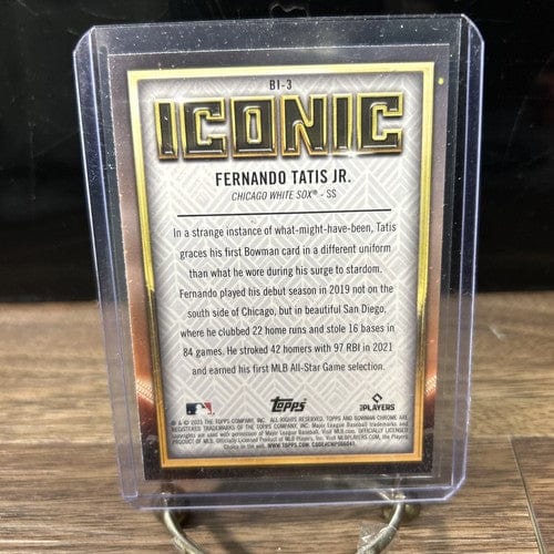 Fernando Tatis Jr. 2023 Bowman Chrome Iconic Insert Mojo Refractor #BI
