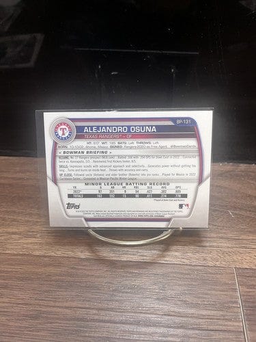 2023 Bowman #BP-131 Alejandro Osuna 1st Bowman Paper Prospect