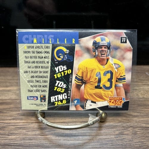 1995 Sportflix # 77 CHRIS MILLER Los Angeles Rams Football Card !