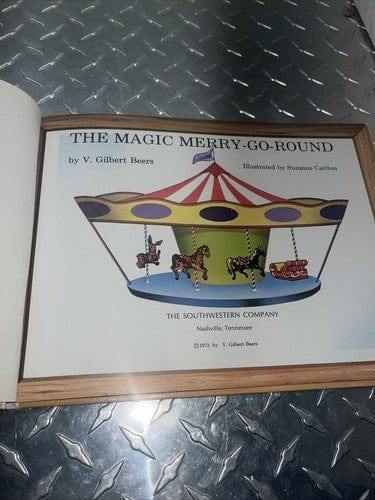 Vintage Kids Book Lot(2)Gilbert Beers Magic Merry-Go-Round, Red Balloo
