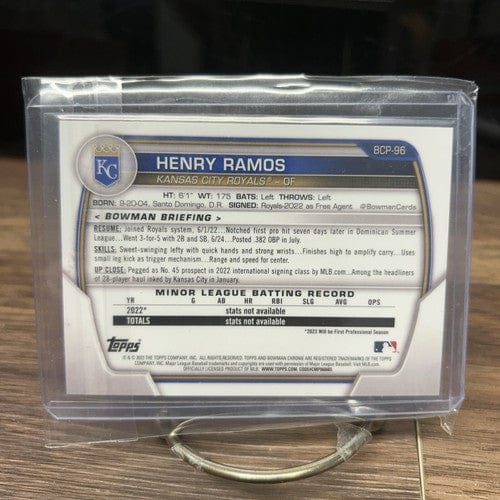 Henry Ramos 2023 Topps Bowman 1st Yellow Lunar Crater 29/75 #BCP-96