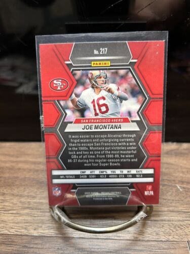Joe Montana 2023 Mosaic Football #217 San Francisco 49ers HOF MVP