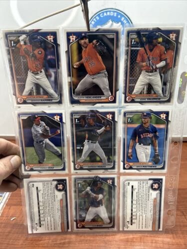 Houston Astros 2024 Bowman Chrome/ Bowman Lot Of 16