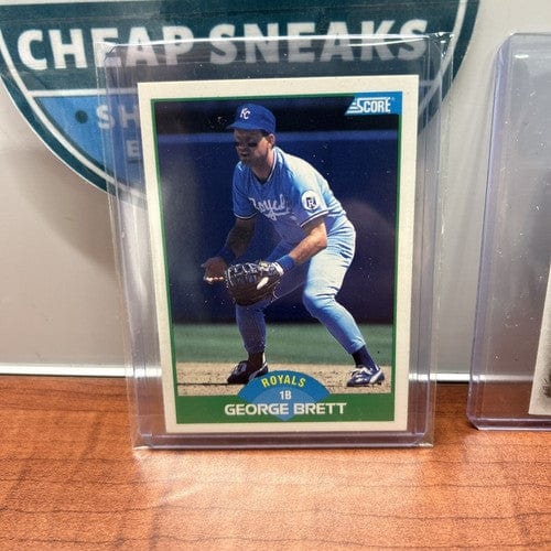 George Brett Lot(3) 89 Score, 90 Fleer, 22 Allen&Ginter Mini Kansas Ci
