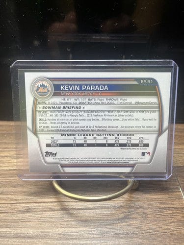 Kevin Parada 2023 Bowman Prospects Sky Blue Parallel #BP-91 /499