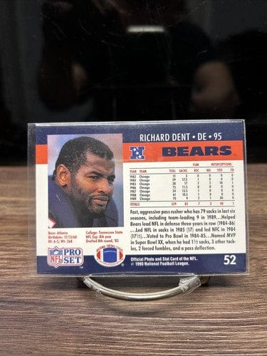 Richard Dent 1990 Pro Set NFL # 52 Chicago Bears