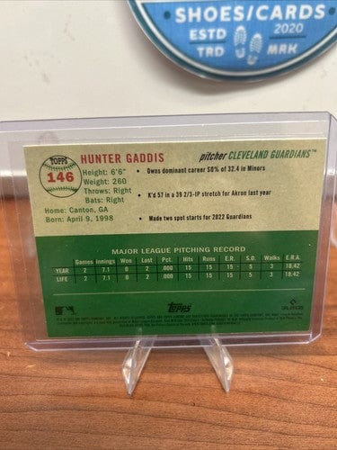 Hunter Gaddis RC 2023 Topps Chrome Platinum Anniversary Cleveland Guar