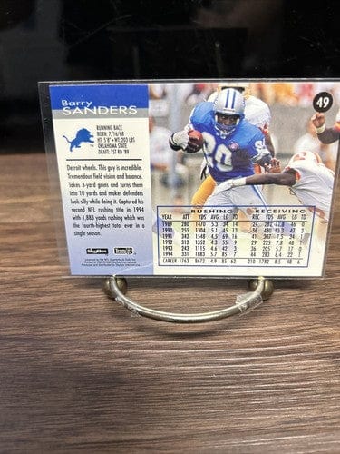 Barry Sanders 1995 Skybox Impact Detroit Lions Football Card #49