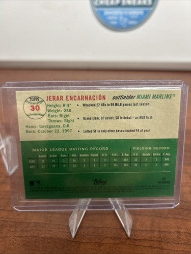 2023 Topps Chrome Platinum - #30 Jerar Encarnacion Rookie Miami Marlin