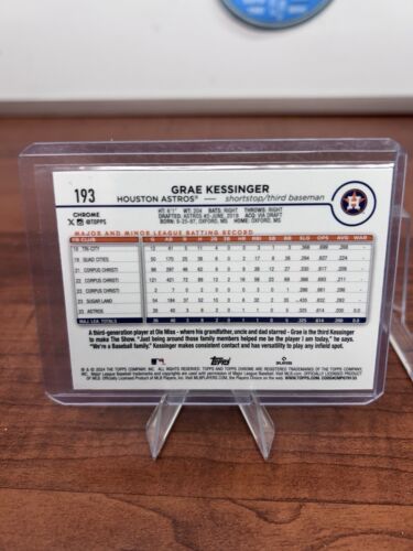 2024 Topps Chrome Logofractor Edition - #193 Grae Kessinger (RC)