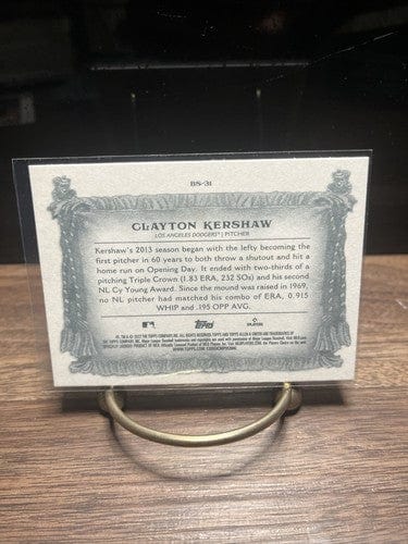 2022 Allen & Ginter Clayton Kershaw Banner Season #BS-31 Los Angeles D
