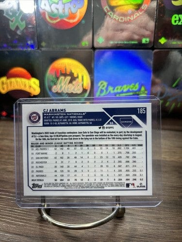 CJ Abrams 2023 Topps Chrome Logofractor Refractor #185 Washington Nati