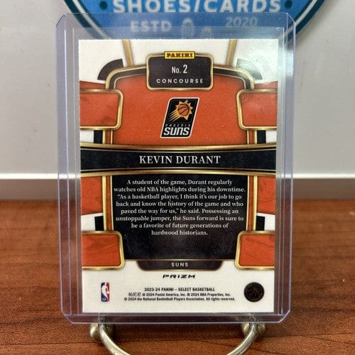 2023-24 Panini Select Kevin Durant #2 Flash Orange Prizm Concourse Pho