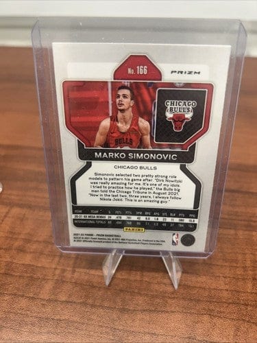 2021-22 Panini Prizm Marko Simonovic Silver Prizm #166 Rookie Card/RC