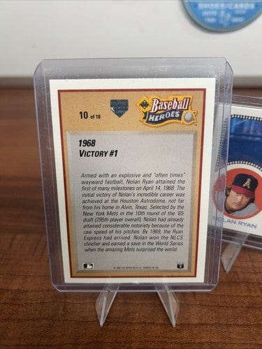 Nolan Ryan 1990 Upper Deck Baseball Heros /1993 Whataburger 3D Card/22