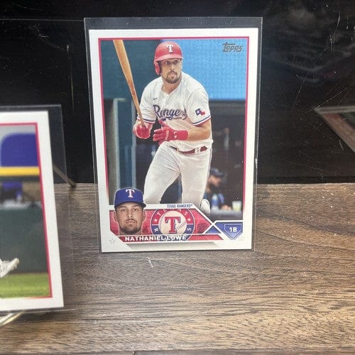 Texas Rangers 3 Card Lot Marcus Semiannual, Nathaniel Lowe, Team Card