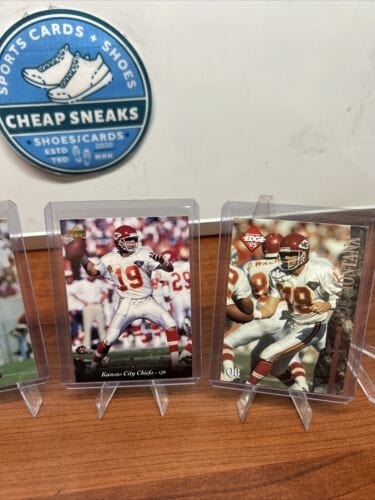 Joe Montana KC Chiefs Lot 95 Topps Stadium Club/95 Upper Deck/93 Playo