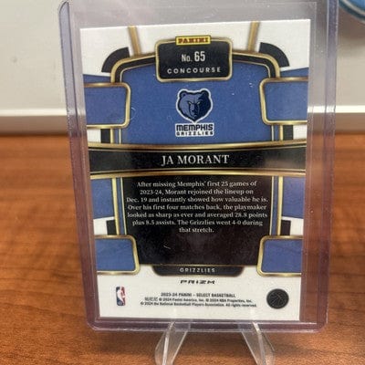 2023-24 Panini Select - Concourse Blue Prizm #65 Ja Morant