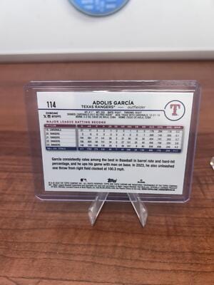 Adolis García SN 2024 Topps Chrome Logofractor Orange Refractors #11