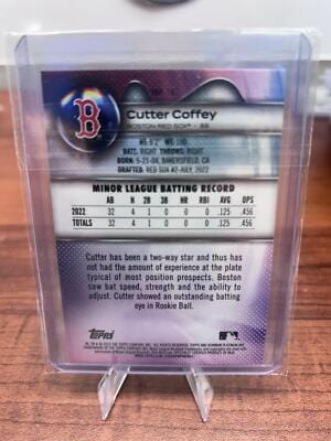 Cutter Coffey 2023 Bowman Platinum Top Prospects Ice Foil #TOP-76 Bost