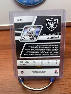 Davante Adams 2023 Panini Zenith Retail #52 Las Vegas Raiders